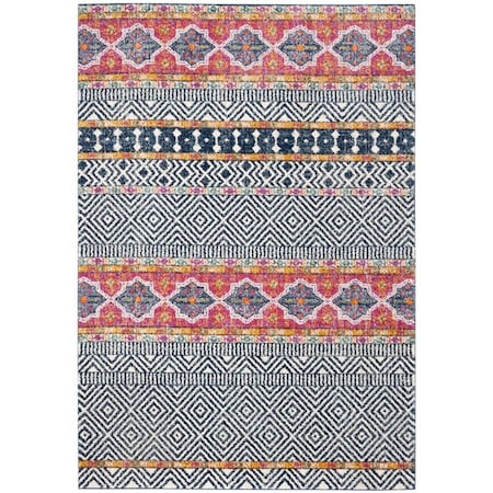 Safavieh Madison Power Loomed Rectangle Area Rug Navy & Ivory - 3 x 5 ft. MAD614N-3